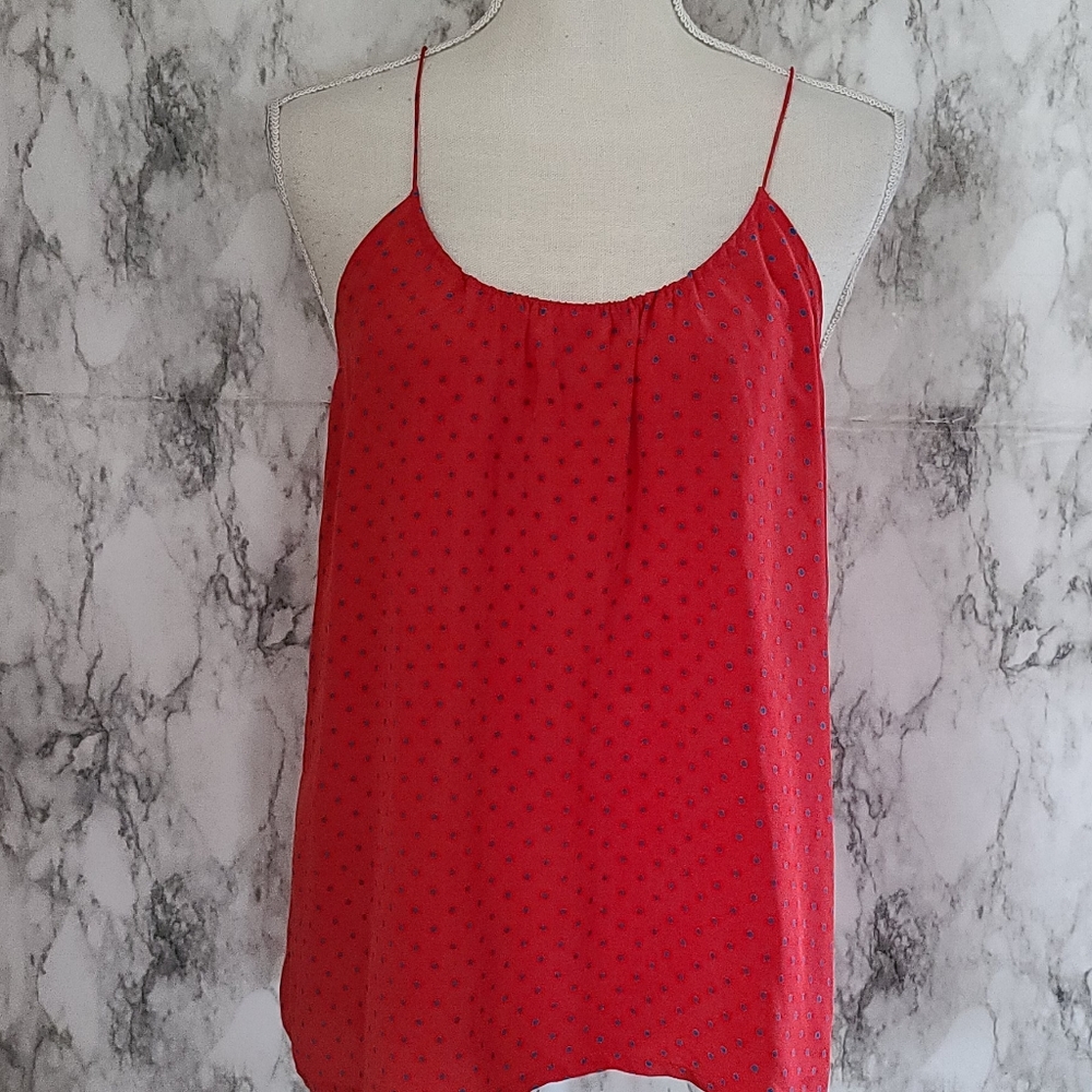 Intermix Tucker silk tank size medium